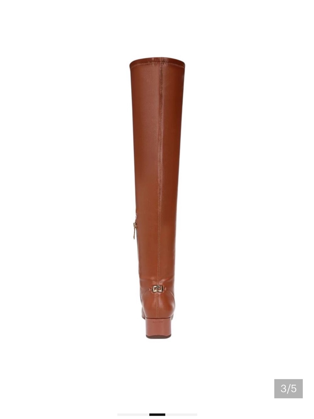 NEW Franco Sarto Women's Novara Over the Knee Square Toe Boots Brown Size 8M - Picture 4 of 5